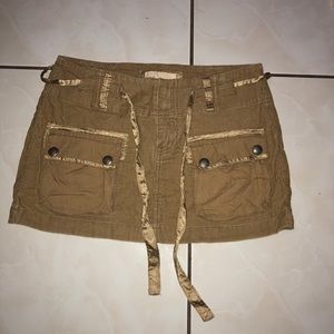 Abercrombie kids khaki corduroy skirt